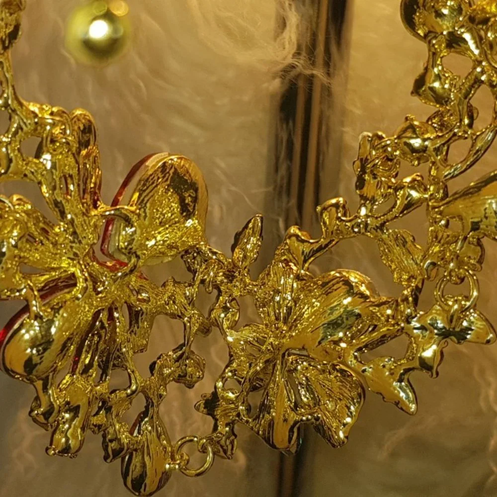 Eye Candy LA Neck Lace and Earrings. Multicolour Stone & Floral . Brand New - Picture 7 of 8